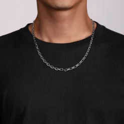 Outlet Gabriel & Co. 22 Inch 5.6mm 925 Sterling Silver Men's Solid Link Chain Necklace