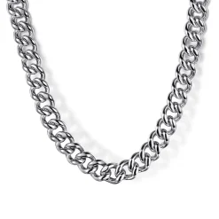 Discount Gabriel & Co. 24 Inch 5mm 925 Sterling Silver Men's Solid Cuban Link Chain Necklace