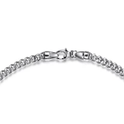 Discount Gabriel & Co. 20 Inch 5mm 925 Sterling Silver Men's Solid Cuban Link Chain Necklace