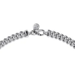 New Gabriel & Co. 20 Inch 7mm 925 Sterling Silver Men's Solid Cuban Link Chain Necklace