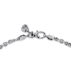 Sale Gabriel & Co. 20 Inch 3.6mm 925 Sterling Silver Men's Solid Link Chain Necklace