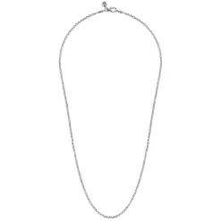 Online Gabriel & Co. 24 Inch 2.85mm 925 Sterling Silver Men's Solid Link Chain Necklace