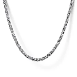 Best Gabriel & Co. 20 Inch 1.9mm 925 Sterling Silver Men's Solid Wheat Chain Necklace