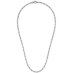 Sale Gabriel & Co. 20 Inch 3mm 925 Sterling Silver Men's Solid Figaro Link Chain Necklace