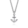 New Gabriel & Co. 22 Inch 925 Sterling Silver Anchor Pendant Necklace