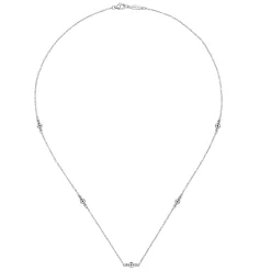 Discount Gabriel & Co. 18 inch 925 Sterling Silver Beaded Necklace