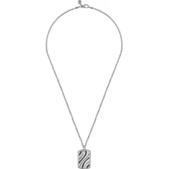 Online Gabriel & Co. 22 Inch 925 Sterling Silver Black Spinel Dog Tag Pendant Necklace