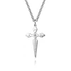 Hot Gabriel & Co. 22 Inch 925 Sterling Silver Black Spinel Dagger Pendant Necklace