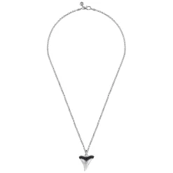 Outlet Gabriel & Co. 22 Inch 925 Sterling Silver Black Spinel Shark Tooth Pendant Necklace