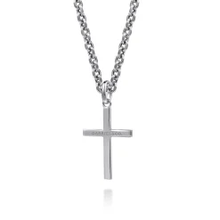 Clearance Gabriel & Co. 22 Inch 925 Sterling Silver Cross Pendant Necklace