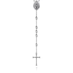 Clearance Gabriel & Co. 27 Inch 925 Sterling Silver Cross Rosary Solid Men's Link Chain Necklace