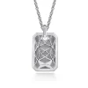 Hot Gabriel & Co. 22 Inch 925 Sterling Silver Dog Tag Pendant Necklace