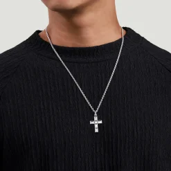 Outlet Gabriel & Co. 22 Inch 925 Sterling Silver Geometric Cross Pendant Necklace
