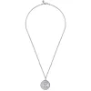 Discount Gabriel & Co. 22 Inch 925 Sterling Silver Lion Medallion Pendant Necklace