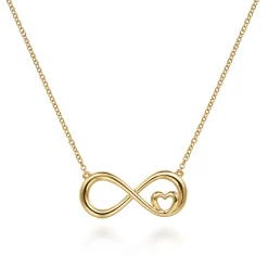 Outlet Gabriel & Co. Infinity - 14K Yellow Gold Heart Infinity Necklace