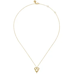 Outlet Gabriel & Co. Infinity - 14K Yellow Gold Heart Infinity Pendant Necklace