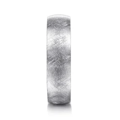 Discount Gabriel & Co. Isaac - 14K White Gold 6mm - Men's Wedding Band in Diamond Brush Finish