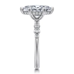 Gabriel & Co. Jaelyn - 14K White Gold Marquise Shape Diamond Engagement Ring