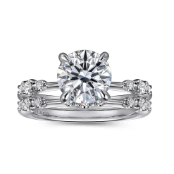 Outlet Gabriel & Co. Jaelyn - 14K White Gold Round Diamond Engagement Ring