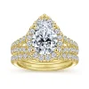 Online Gabriel & Co. James - 14K Yellow Gold Pear Shape Halo Diamond Engagement Ring