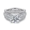 Gabriel & Co. Jessa - 14K White Gold Round Diamond Engagement Ring
