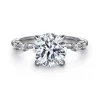 Discount Gabriel & Co. Joplin - 14K White Gold Round Diamond Engagement Ring