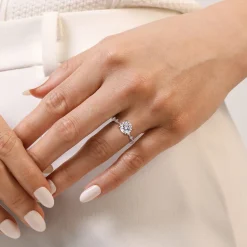 Hot Gabriel & Co. Joplin - 14K White Gold Round Diamond Engagement Ring