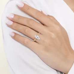 Best Gabriel & Co. Joplin - 14K Yellow Gold Marquise Shape Diamond Engagement Ring