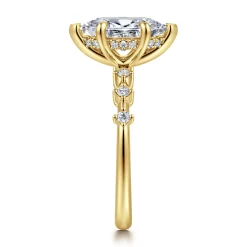 Clearance Gabriel & Co. Joplin - 14K Yellow Gold Marquise Shape Diamond Engagement Ring