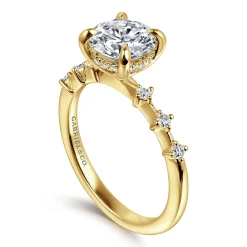 Online Gabriel & Co. Joplin - 14K Yellow Gold Round Diamond Engagement Ring