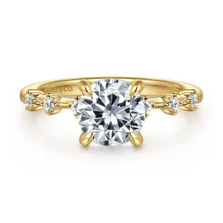 Online Gabriel & Co. Joplin - 14K Yellow Gold Round Diamond Engagement Ring