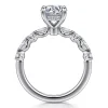 Clearance Gabriel & Co. Juliet - 14K White Gold Round Diamond Engagement Ring