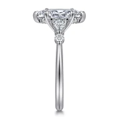 Gabriel & Co. Kallie - 14K White-Rose Gold Marquise Shape Diamond Engagement Ring