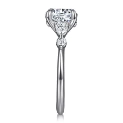 Hot Gabriel & Co. Kallie - 14K White-Rose Gold Round Diamond Engagement Ring