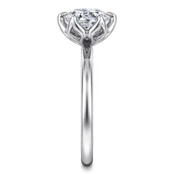 Online Gabriel & Co. Kamera - 14K White Gold Round Solitaire Engagement Ring