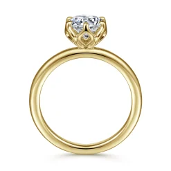 Clearance Gabriel & Co. Kamera - 14K Yellow Gold Round Solitaire Engagement Ring