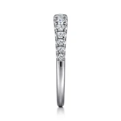 Discount Gabriel & Co. Kiana - 14K White Gold Graduating Diamond Anniversary Band - 0.5 ct