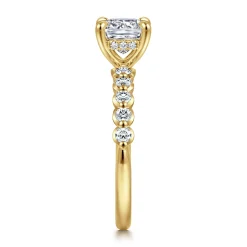 Online Gabriel & Co. Kim - 14K Yellow Gold Cushion Cut Diamond Engagement Ring