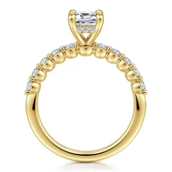 Online Gabriel & Co. Kim - 14K Yellow Gold Emerald Cut Diamond Engagement Ring
