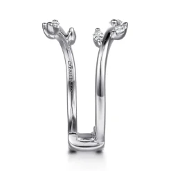 Online Gabriel & Co. Kind - 14K White Gold Prong set Marquise Diamond Ring Enhancer - 0.3 ct