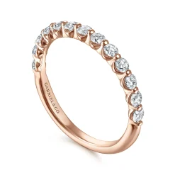 Discount Gabriel & Co. 14K Pink Gold Diamond Ladies Ring