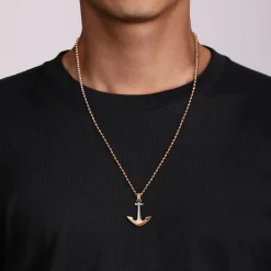 Hot Gabriel & Co. 14K Rose Gold Anchor Pendant