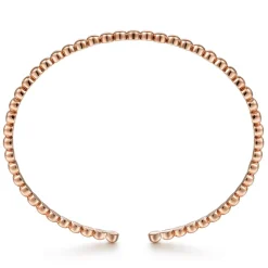 Outlet Gabriel & Co. 14K Rose Gold Beaded Cuff Bracelet