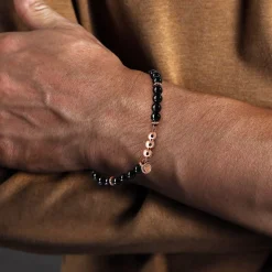 Sale Gabriel & Co. 14K Rose Gold Black Onyx Bracelet