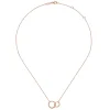 Hot Gabriel & Co. 14K Rose Gold Bujukan Beaded Double Circle Necklace