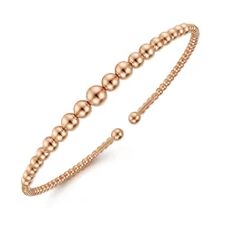 Outlet Gabriel & Co. 14K Rose Gold Bujukan Open Bangle