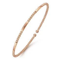 Sale Gabriel & Co. 14K Rose Gold Bujukan Open Bangle