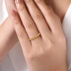 Sale Gabriel & Co. 14K Rose Gold Citrine Stackable Ring