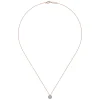 Hot Gabriel & Co. 14K Rose Gold Diamond Halo Pendant Necklace