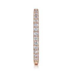 Hot Gabriel & Co. 14K Rose Gold Diamond Ladies Stackable Ring